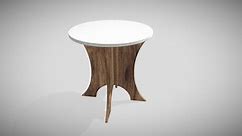 Stool Living Room Furniture Round Shape Table - Buy Royalty Free 3D model by shankarajmera28