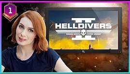 Felicia Day and friends play Helldivers 2! Part 1!