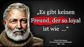 Ernest Hemingway - Die besten Zitate eines genialen Schriftstellers | Zitate, weise Gedanken.