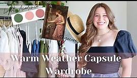 Spring/Summer Capsule Wardrobe 2022: Cottagecore, Light Academia, Casual Chic | Midsize Wardrobe
