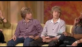Dylan And Cole Sprouse On The View Interview 2008