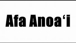 Afa Anoaʻi