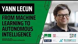 From Machine Learning to Autonomous Intelligence – AI-Talk by Prof. Dr. Yann LeCun