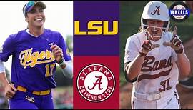 #14 LSU vs #16 Alabama Highlights | 2023 College Softball Highlights