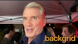 Dolph Lundgren talks about Carl Weathers' recent passing, while out for dinner at Catch Steak