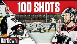 WE TOOK 100 SHOTS ON AN OHL GOALIE AND SCORED ___