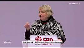 Sozialstaat der Zukunft: Katja Mast auf dem SPD-Parteitag am 07.12.19