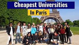 Cheapest Universities In Paris For International Students