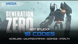 GENERATION ZERO Cheats: Unlimited Stamina, No Reload, Godmode, Stealth, ... | Trainer by MegaDev