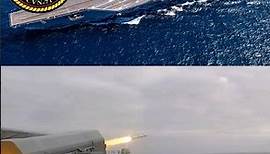 USS Theodore Roosevelt (CVN-71) Live Fires RIM-116 Rolling Airframe Missile #shorts