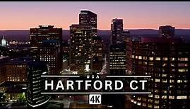 DOWNTOWN HARTFORD CT NIGHT 4K BY DRONE - EXPLORE THE BEAUTY OF CONNECTICUT'S CAPITAL CITY DREAMTRIPS