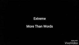 Extreme - More Than Words - Deutsche Übersetzung