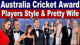 Australian Cricket Team Entry with Beautiful Wife | Blue Carpet Awards ceremony Melbourne