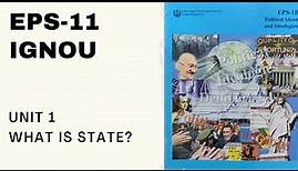 EPS 11 CHAPTER 1 IGNOU (Class 4) What is State ? Elements of State | Ralph Miliband