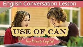 Use of Can - Learn English Grammar Online