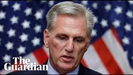 Kevin McCarthy becomes first US House speaker in history to be ousted