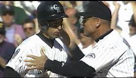 Walt Weiss Hits a Walk-Off Single in the Second Game at Coors Field