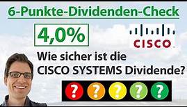 CISCO SYSTEMS Aktie: Wie sicher ist die Dividende? | 6-Punkte-Dividenden-Analyse