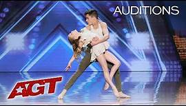 Kid Dancers Izzy and Easton Dazzle With Contemporary Dance - America's Got Talent 2019