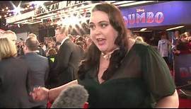 Sharon Rooney "Are you Scottish!????" at Dumbo Premiere!