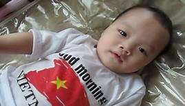 Baby Evan Binh Minh, first month after being adopted from Vietnam