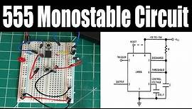 Tutorial: How to build the 555 Timer One Shot Monostable Circuit with Reset