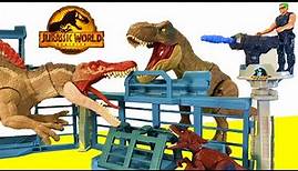 🦖 JURASSIC WORLD DOMINION Dinosaur Figure Opening 🦕 Playset + T-REX + Spinosaurus