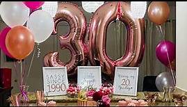 Unique 30th birthday party ideas for adults