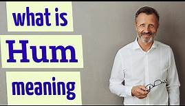 Hum | Meaning of hum