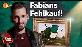 Schwieriger als gedacht: Fabian versucht beschädigtes Gemälde zu retten! | Bares für Rares