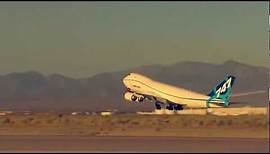 Boeing 747-8's million pound takeoff