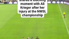 Megan Rapinoe was subbed off due to injury just two minutes into the final match of her career (via rubydb | X) #meganrapinoe #rapinoe #alikrieger #soccer #nwsl #ussoccer #uswnt #injury #gothamfc #olreign #championship | Sports Illustrated
