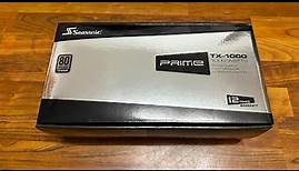 Seasonic Prime TX-1000 80+ Titanium (SSR-1000TR) | Unboxing