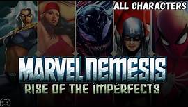 Marvel Nemesis Rise of the Imperfects - All Characters (PSP)