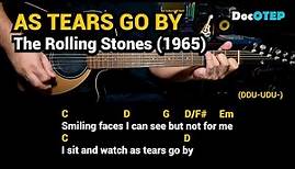 As Tears Go By - The Rolling Stones (1965) Easy Guitar Chords Tutorial with Lyrics