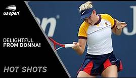 Donna Vekic Hits Stunning Forehand Winner! | 2021 US Open