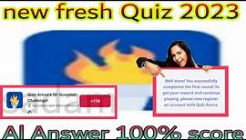 Quiz Arena's 10 Question challenge Quiz Answer | QuizAReNA