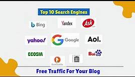 Top 10 Search Engines in the World | Top 10 Web Search Engines