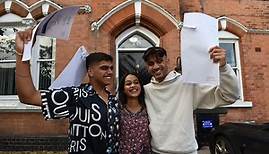 Delighted students from Mander Portman Woodward receive their A level results
