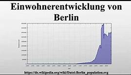 Einwohnerentwicklung von Berlin
