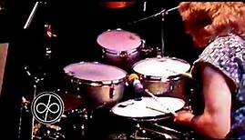 Ian Paice up close and personal during his drum solo in South America 2000