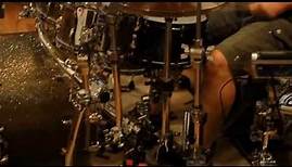 Brian Doerner drumming at a drum workshop on July 12th 2012 in Wellesley, Ontario at Hometown Videos