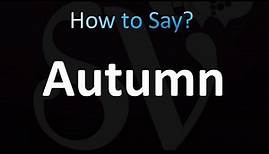 How to Pronounce Autumn (correctly!)
