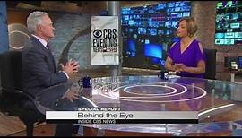 Sherri Jackson behind the scenes with CBS Evening News Anchor Scott Pelley