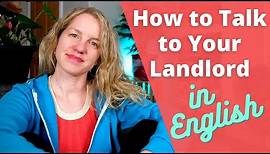 How to Rent an Apartment and Talk to Your Landlord in English | Intermediate - Advanced ESL Lesson