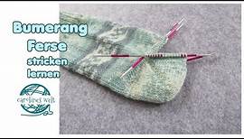 Bumerangferse stricken lernen, Anleitung - Socken stricken leicht gemacht!