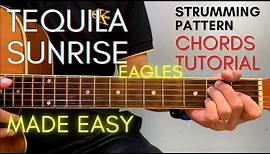 Eagles - Tequila Sunrise Chords (Guitar Tutorial) for Acoustic Cover
