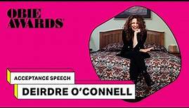 Obie Awards Acceptance Speech: Deirdre O'Connell