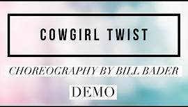 Cowgirl Twist line dance demo, choreography by Bill Bader