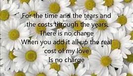 No Charge with Lyrics & Video by Shirley Caesar
